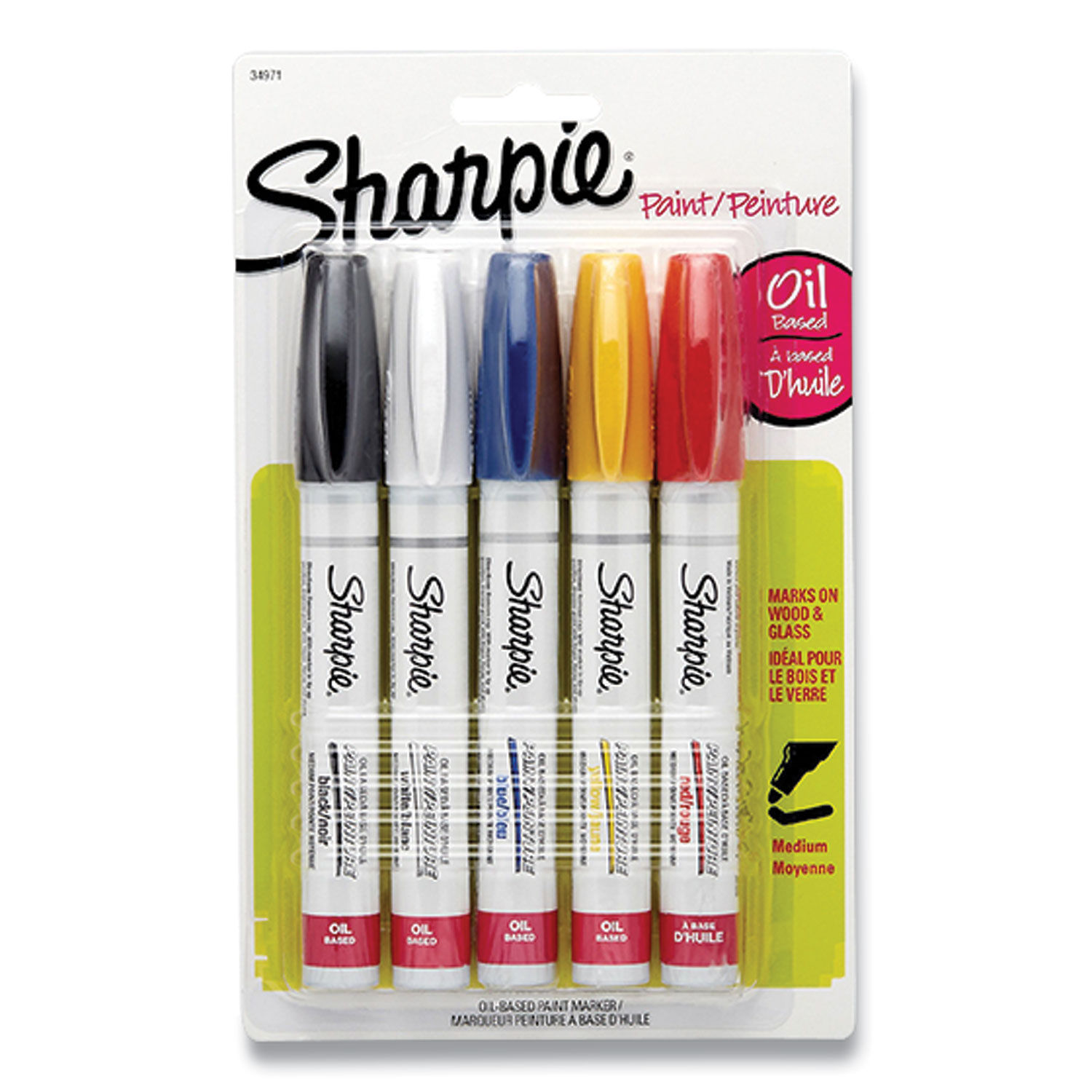 Sharpie Permanent Paint Marker, Fine Bullet Tip, White, Dozen SAN2107616