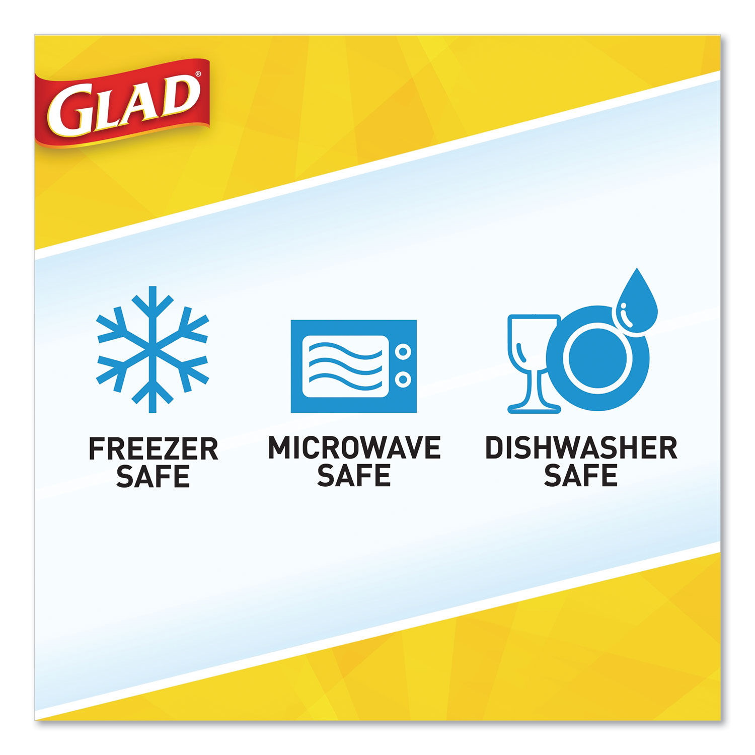 Glad Soup and Salad Containers, 24 oz., 5/Pack (60796)