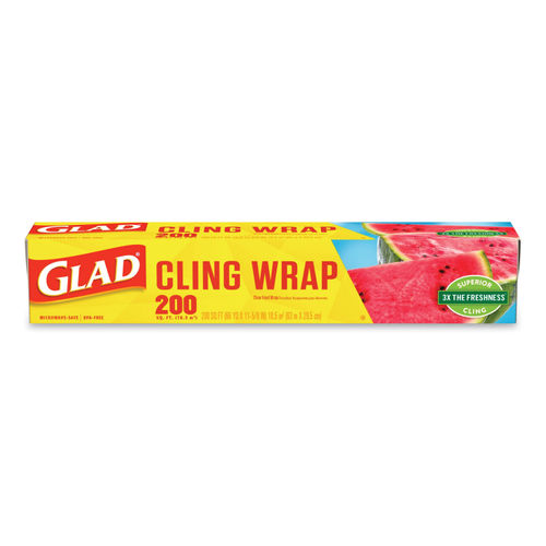 Glad Cling Plastic Wrap, 400 ft. Roll, Clear