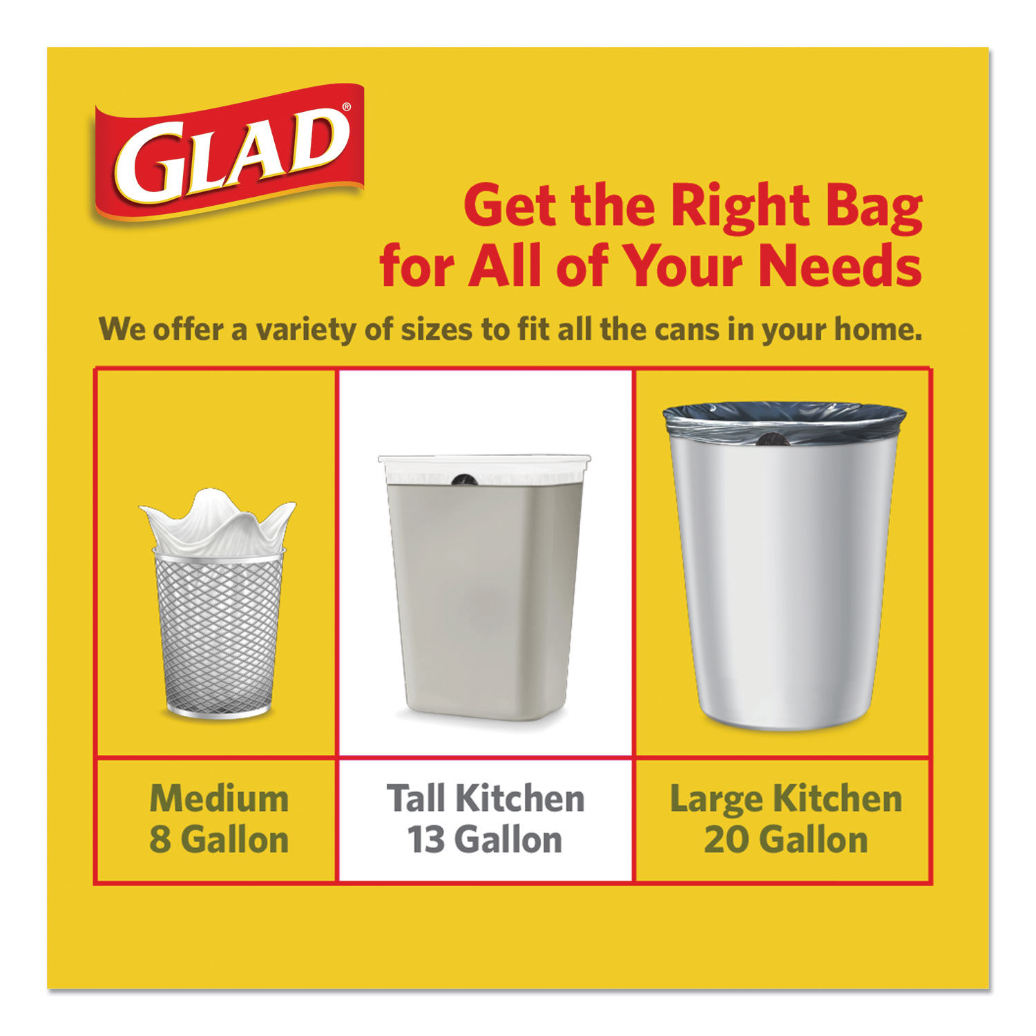 8 Gallon Trash Bags Medium Garbage Bags Unscented Trash Can Liners Kitchen  Tr