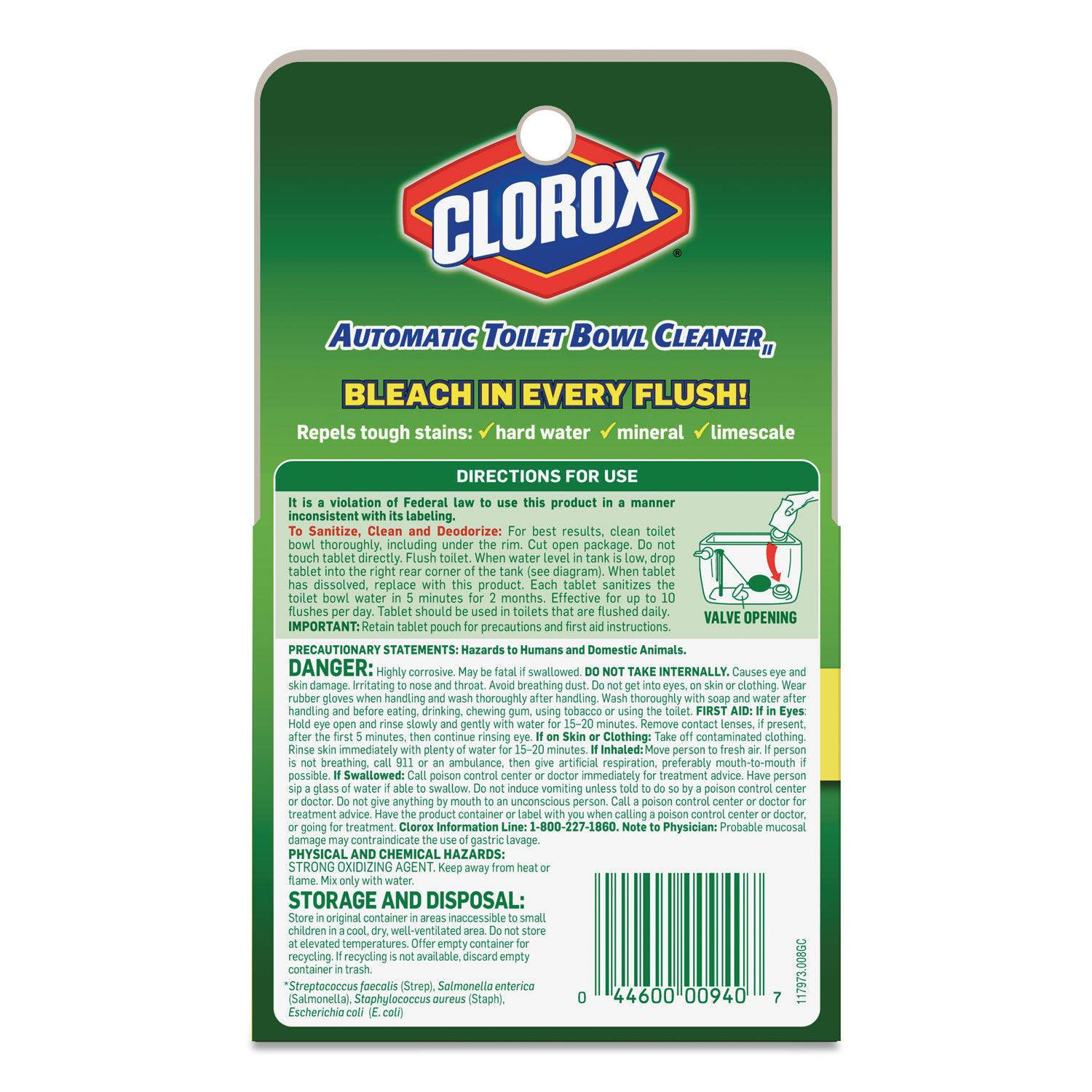 Automatic Toilet Bowl Cleaner by Clorox® CLO00940CT