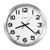 MIL625450 - Spokane Wall Clock, 15.75" Overall Diameter, Silver Case, 1 AA (sold separately)