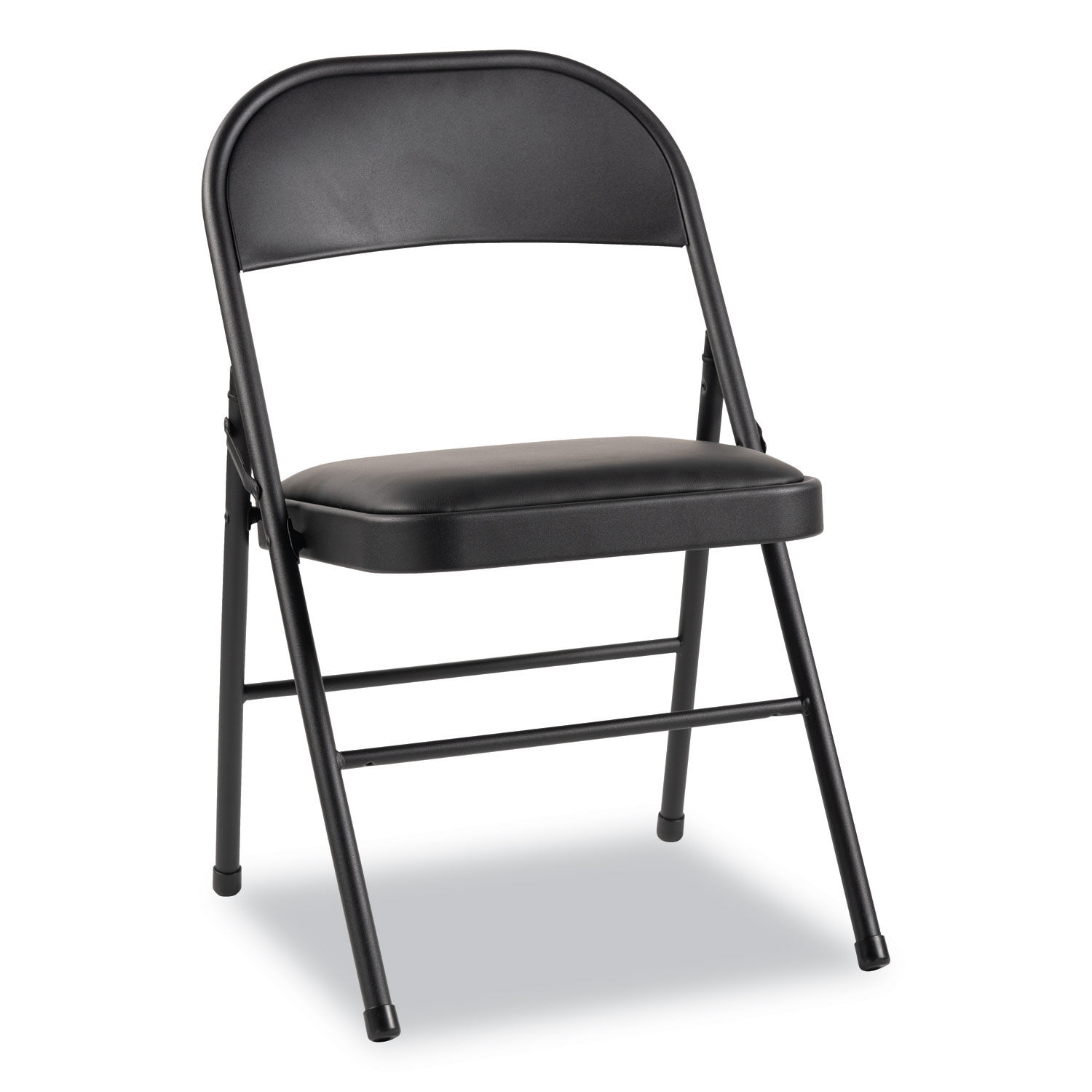 black steel folding chairs