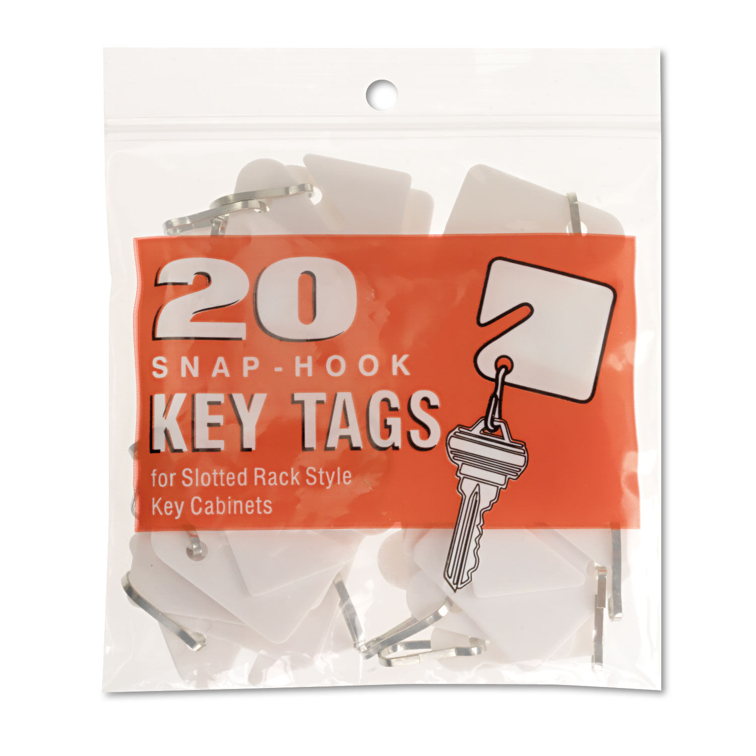 Numbered Slotted Rack Key Tags By