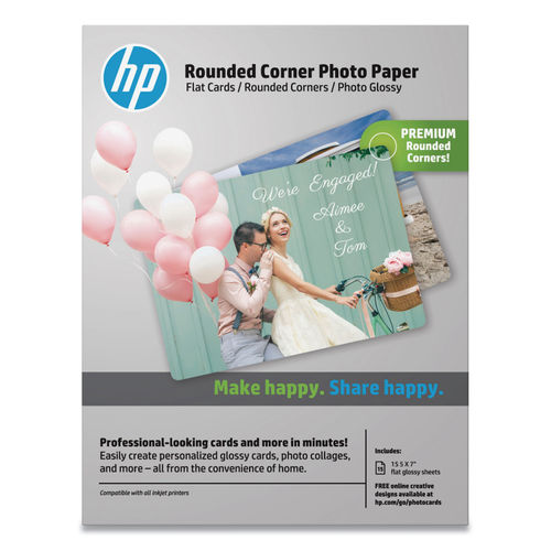 Rounded Corner Photo Paper by HP HEW3WL67A