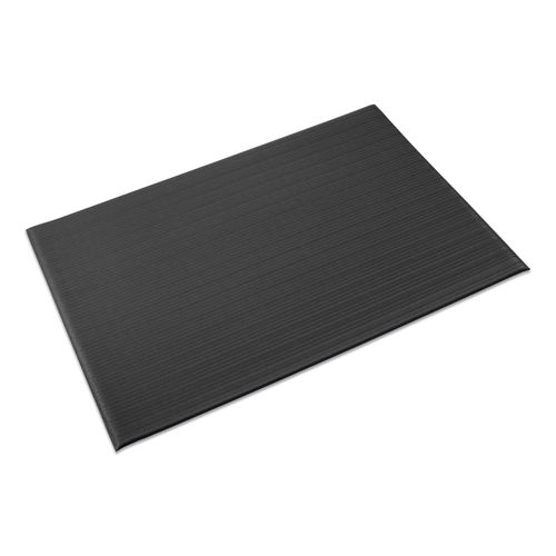 Ribbed Vinyl AntiFatigue Mat by Crown CWNFL2436BK