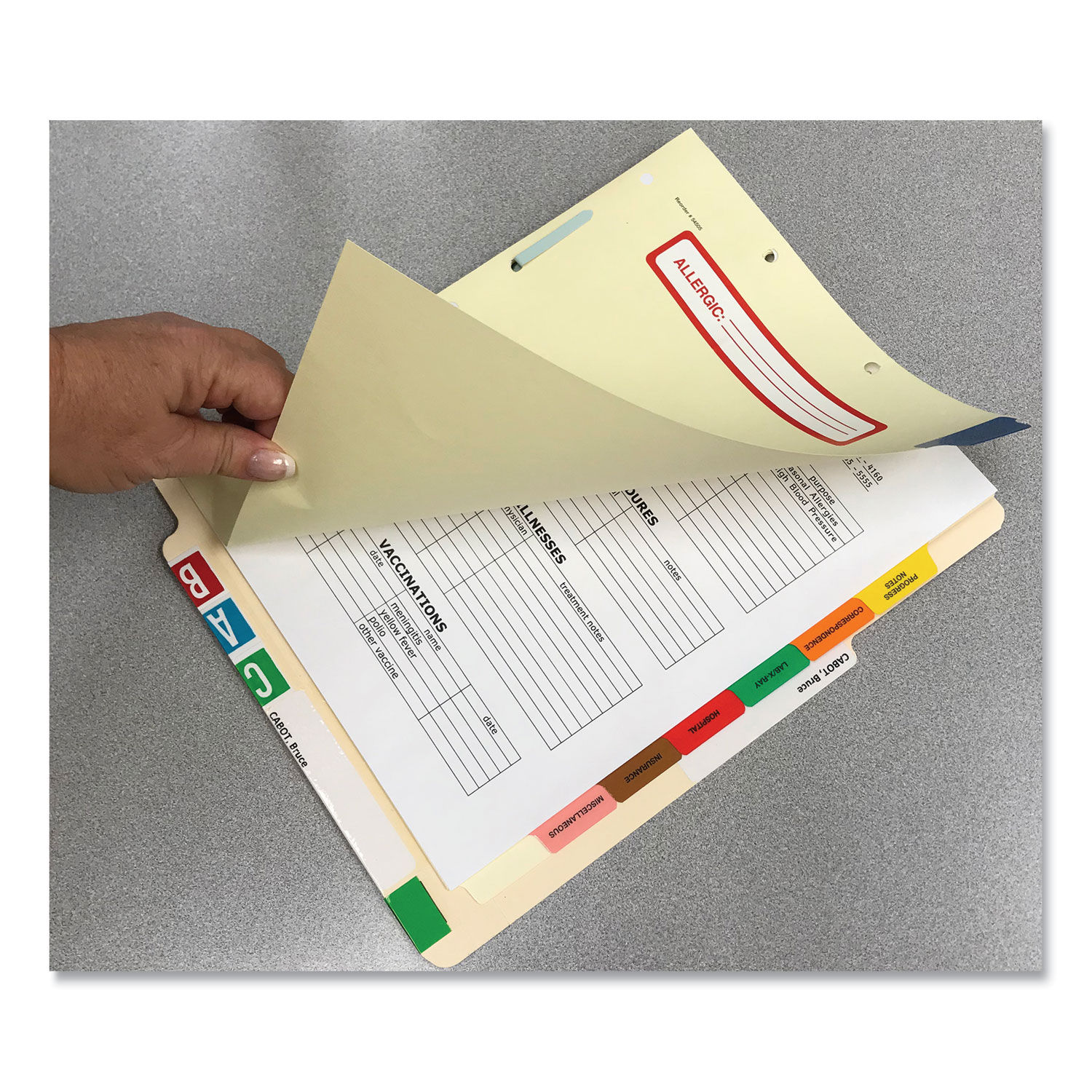 Side Tab Medical Chart Divider Sets by Tabbies® TAB54505