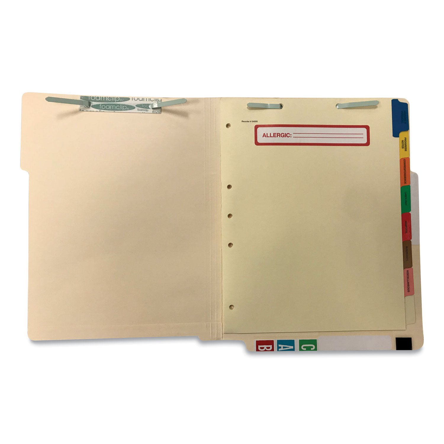 Side Tab Medical Chart Divider Sets by Tabbies® TAB54505 ...
