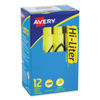 AVE24000 - HI-LITER Desk-Style Highlighters, Fluorescent Yellow Ink, Chisel Tip, Yellow/Black Barrel, Dozen