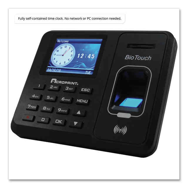BioTouch Time Clock by Acroprint® ACP010276000