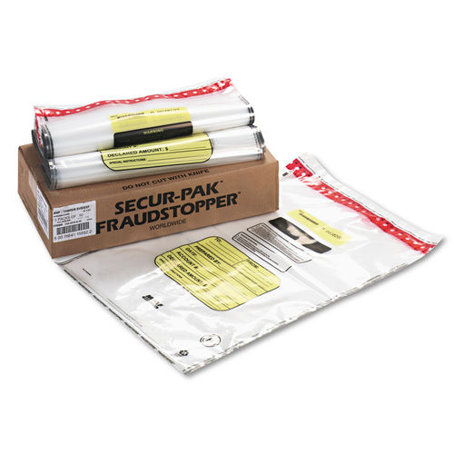 FRAUDSTOPPER 16 Bundle Capacity TamperEvident Deposit Bags by MMF