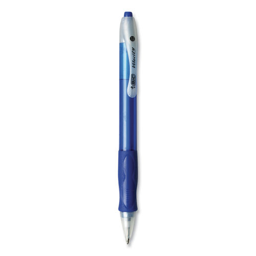 Bic Salon Retractable Ball Pens, Medium, Blue - 12 pens