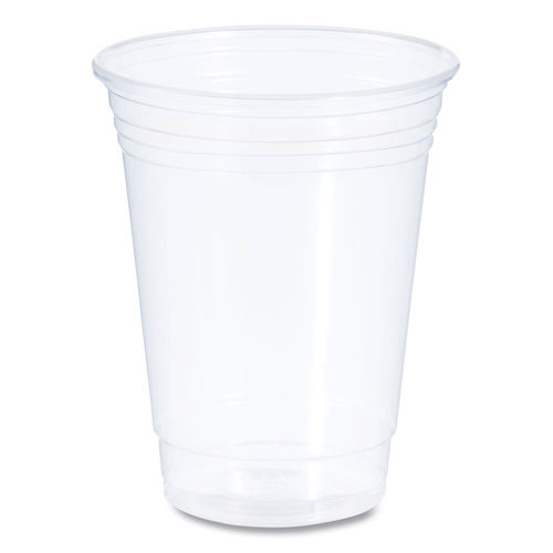 Clear Soft Plastic Cup with Lid - 16 oz.