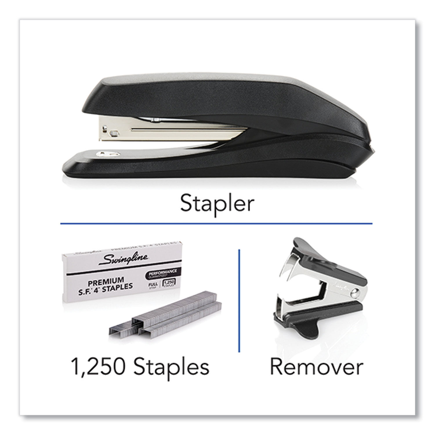 Swingline Standard Stapler Value Pack 20 Sheets Black Premium Staples  Remover Included - Office Depot