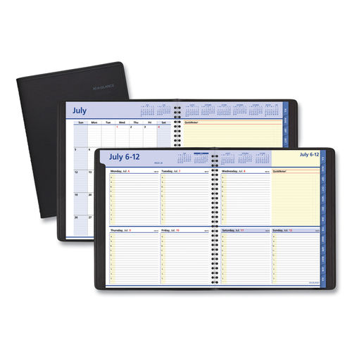 Pen+Gear 5-in-1 Undated Weekly/Monthly Planner, Black 