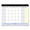 AAGSK70000 - QuickNotes Desk Pad, 22 x 17, White/Blue/Yellow Sheets, Black Binding, Clear Corners, 13-Month (Jan to Jan): 2024 to 2025