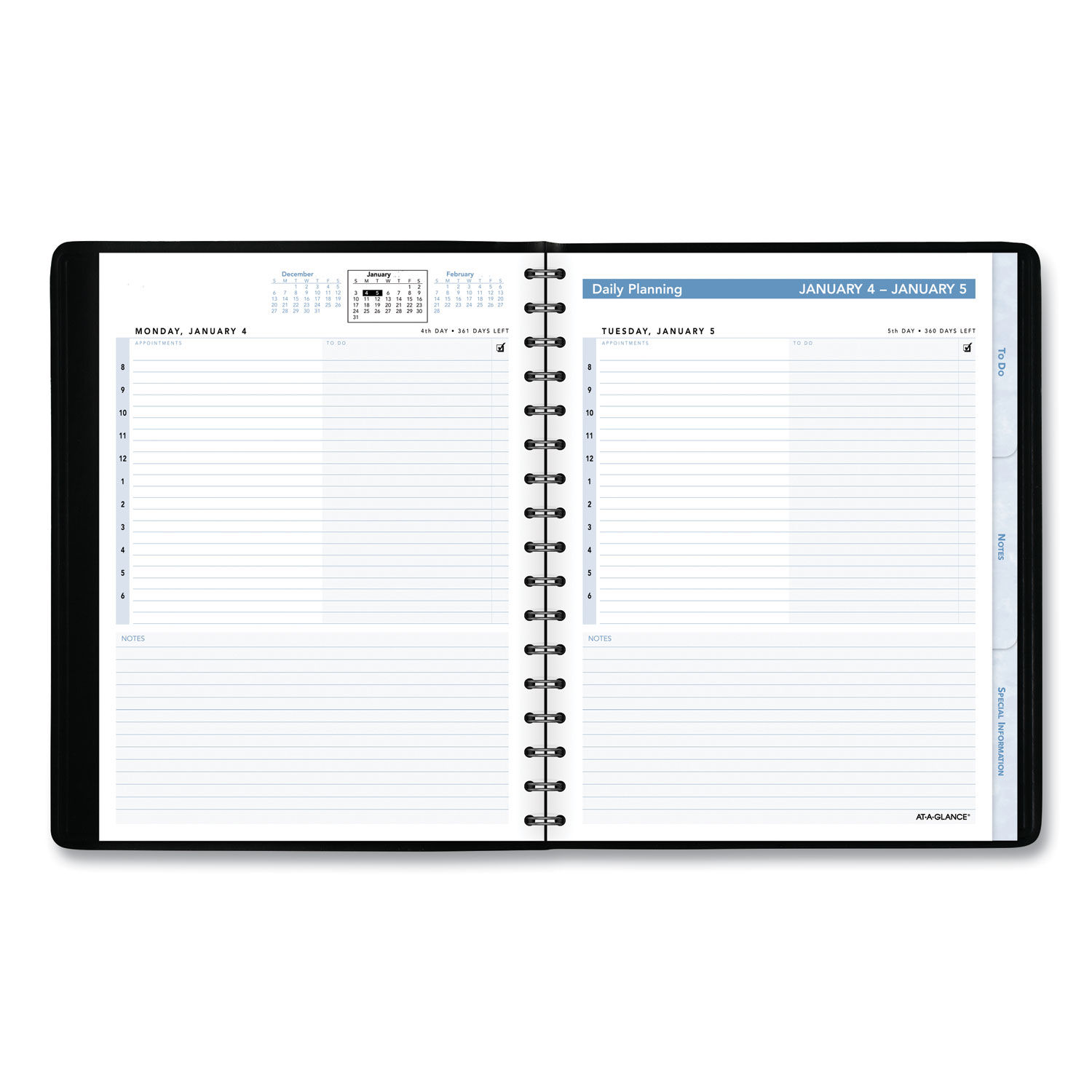 The Action Planner Daily Appointment Book by AT-A-GLANCE® AAG70EP0305 ...