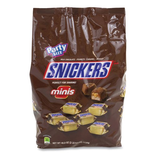 SNICKERS Minis Size Chocolate Candy Bars 4.4-Ounce Bag (Pack of 12)