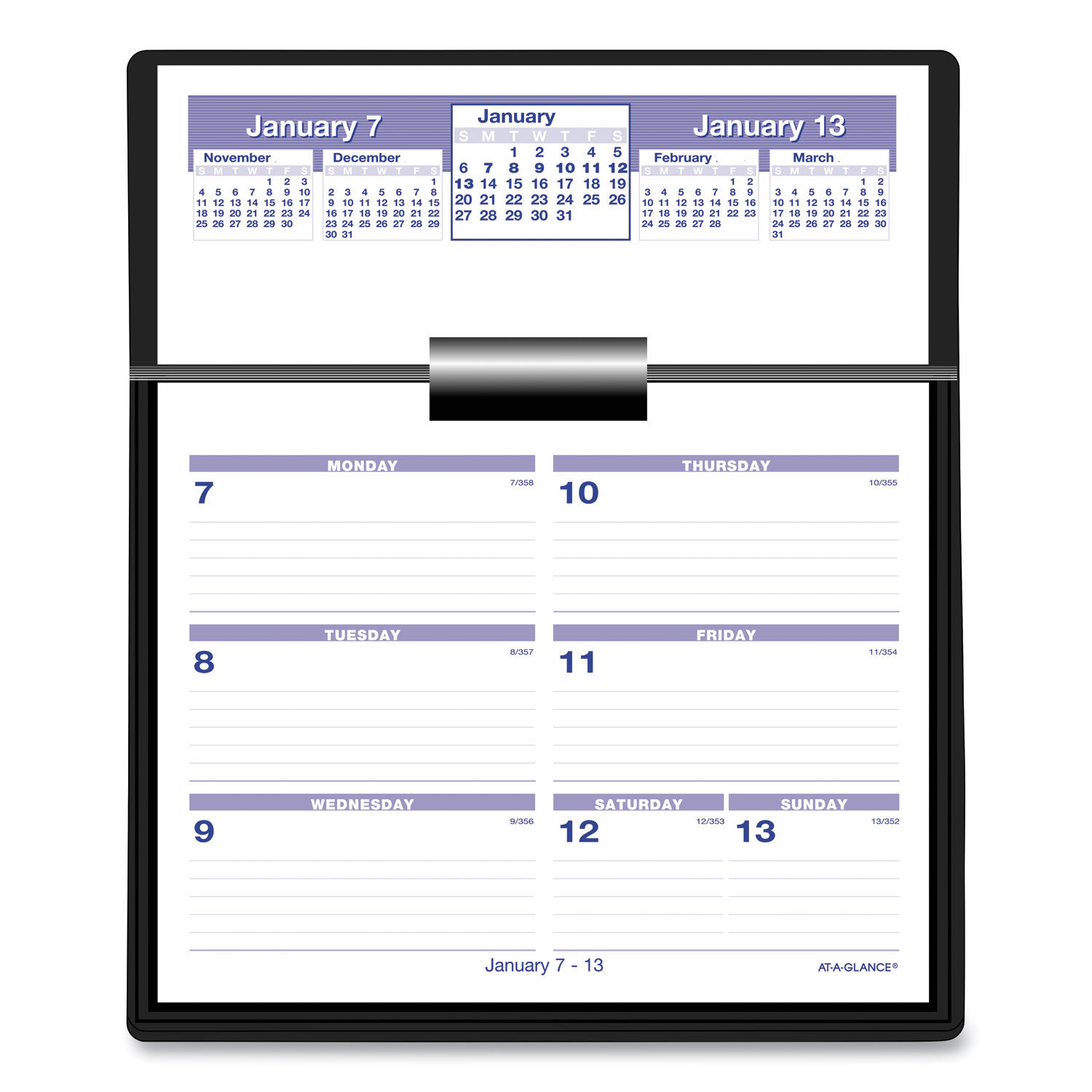 FlipAWeek Desk Calendar Refill by ATAGLANCE® AAGSW705X50