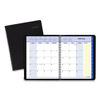 AAG760805 - QuickNotes Monthly Planner, 8.75 x 7, Black Cover, 12-Month (Jan to Dec): 2024