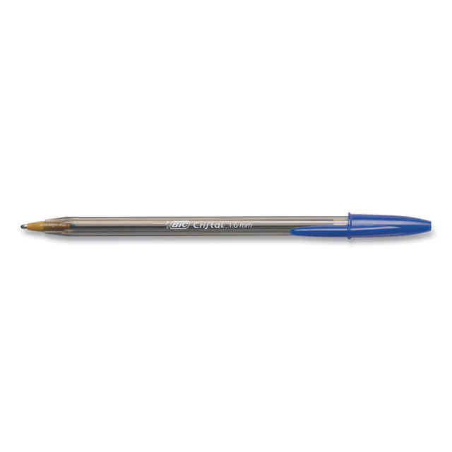 Bic Cristal 1.6mm MSBP24 18575 Blue Ink Xtra BOLD Ball Pen, Box of 24