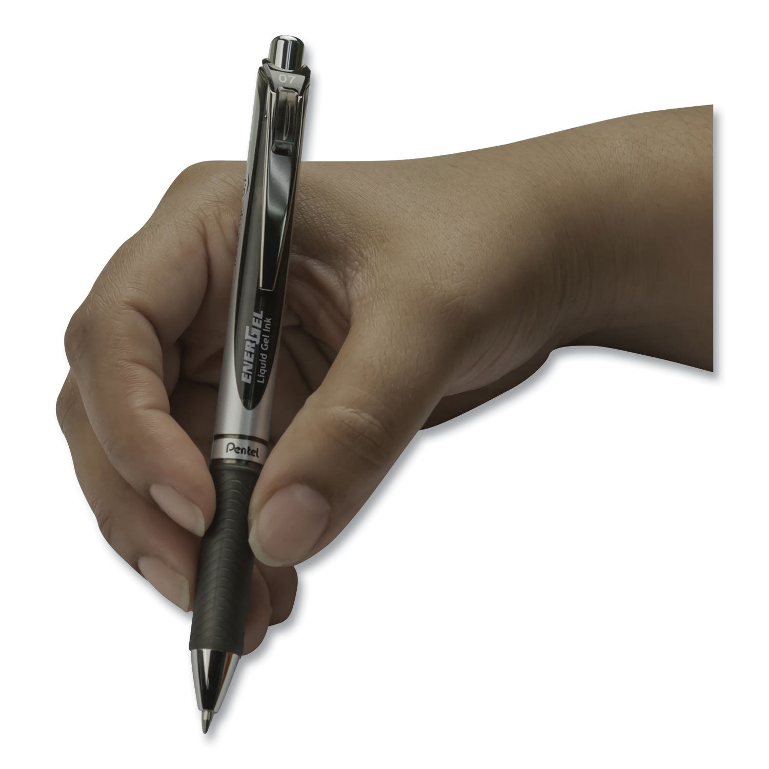 Pentel EnerGel RTX Rollerball Pens Fine Point 0.5mm Black Barrell Black Ink  Pack of 12 - Office Depot