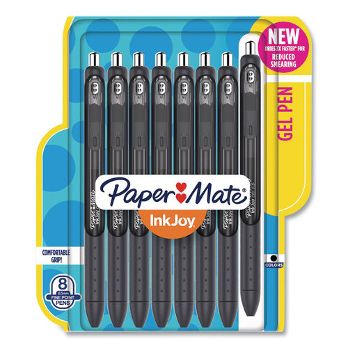 Paper Mate InkJoy Gel Pen, Retractable, Medium 0.7 mm, Assorted Ink and Barrel Colors, 30/Pack