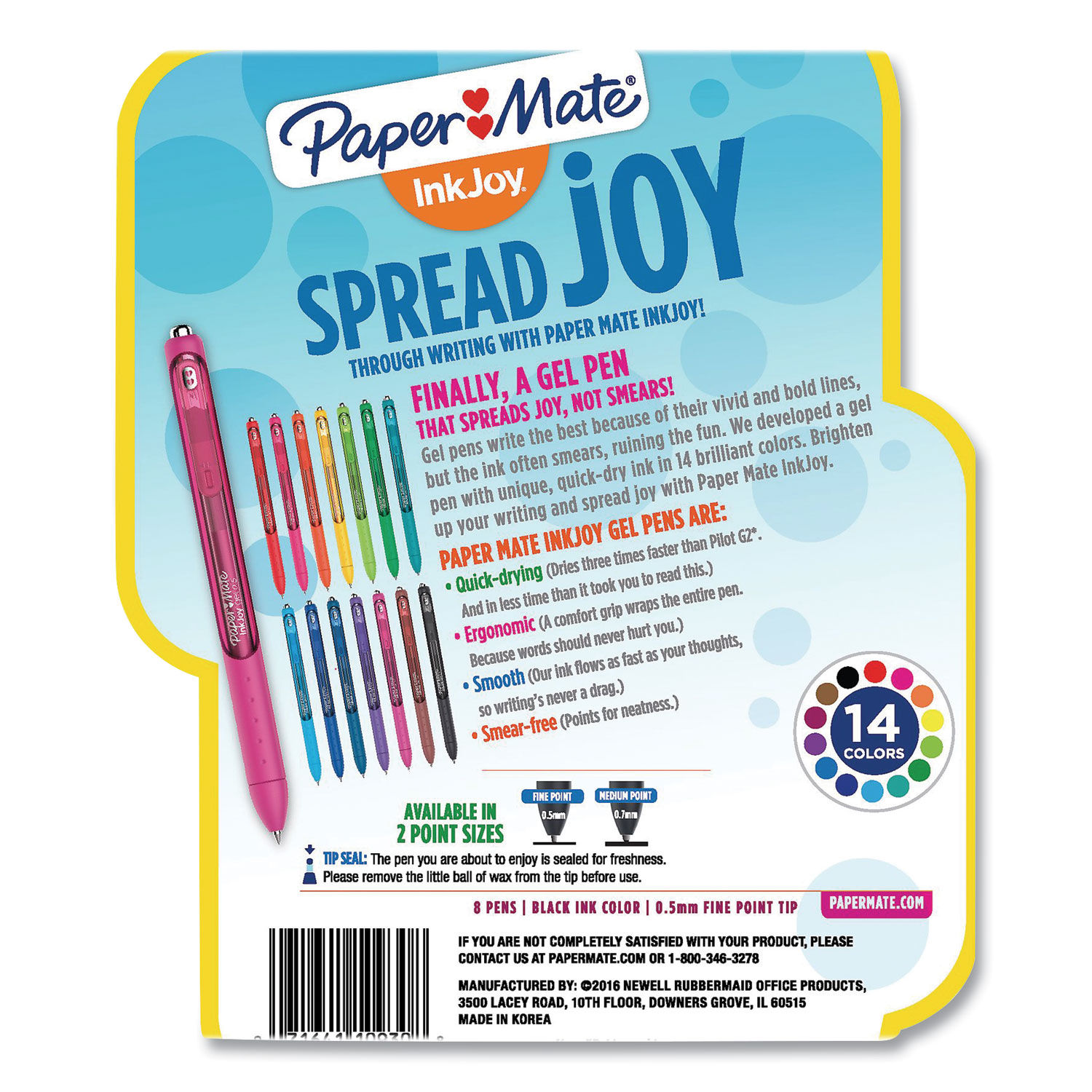 Paper Mate InkJoy Gel Pen Medium Point 0.7 mm Teal Barrel Teal Ink - Office  Depot