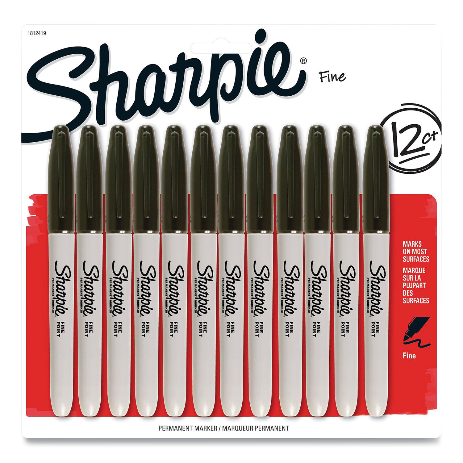 Sharpie Permanent Markers with Stainless Steel Marker Case, Fine