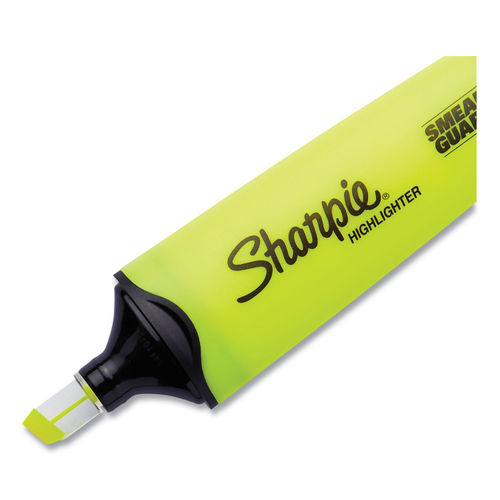 Sharpie Clear View Tank Highlighter, Chisel Tip, Yellow, 3/Pack (1904613)