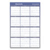 AAGA1102 - Vertical/Horizontal Erasable Quarterly/Monthly Wall Planner, 24 x 36, White/Blue Sheets, 12-Month (Jan to Dec): 2024