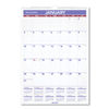AAGPM228 - Monthly Wall Calendar with Ruled Daily Blocks, 12 x 17, White Sheets, 12-Month (Jan to Dec): 2024
