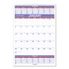 AAGPM628 - Three-Month Wall Calendar, 15.5 x 22.75, White Sheets, 12-Month (Jan to Dec): 2024