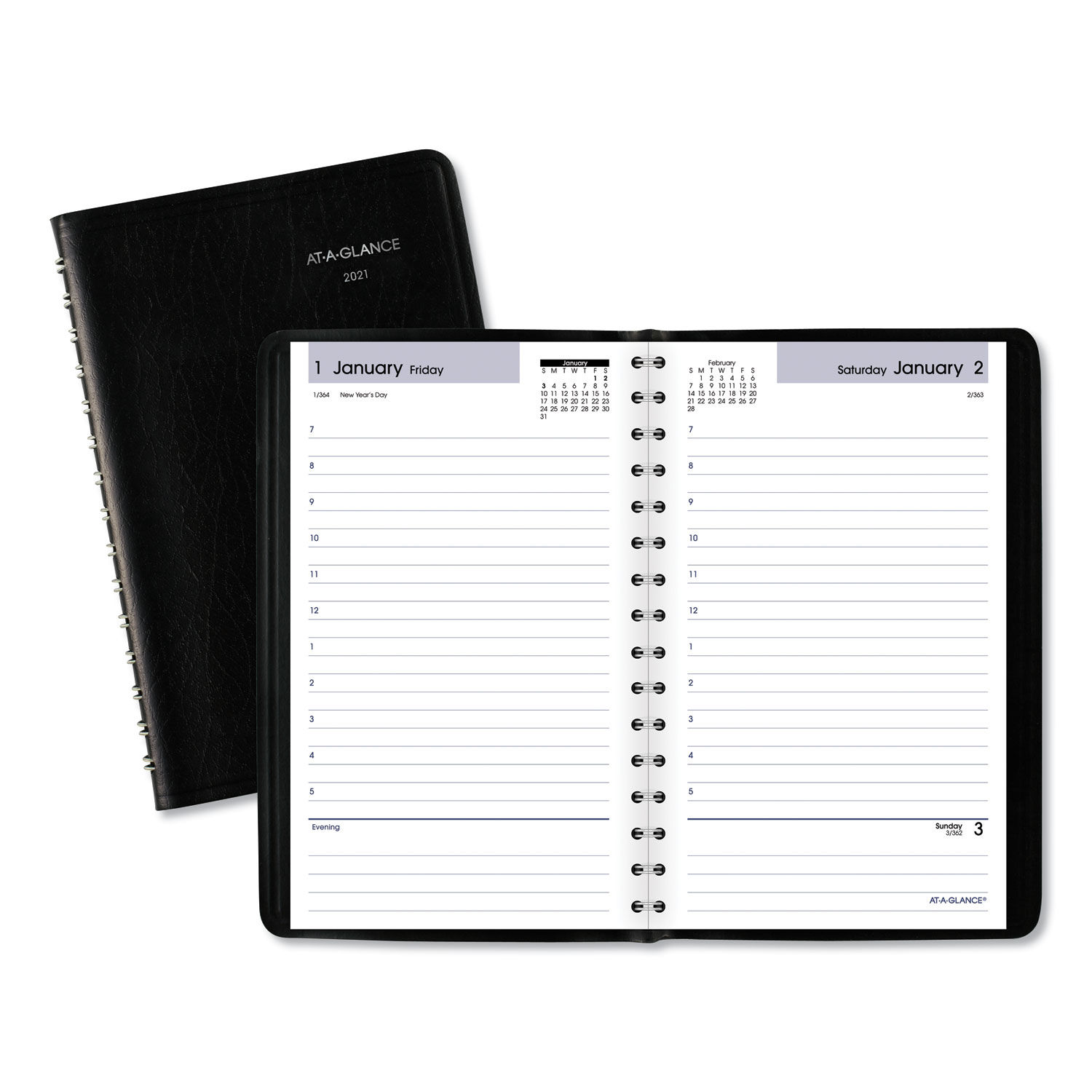 Daily Appointment Book with Hourly Appointments by AT-A-GLANCE ...