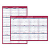 AAGPM2628 - Erasable Vertical/Horizontal Wall Planner, 24 x 36, White/Blue/Red Sheets, 12-Month (Jan to Dec): 2024