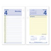 AAGE51750 - QuickNotes Desk Calendar Refill, 3.5 x 6, White/Yellow/Blue Sheets, 12-Month (Jan to Dec): 2024