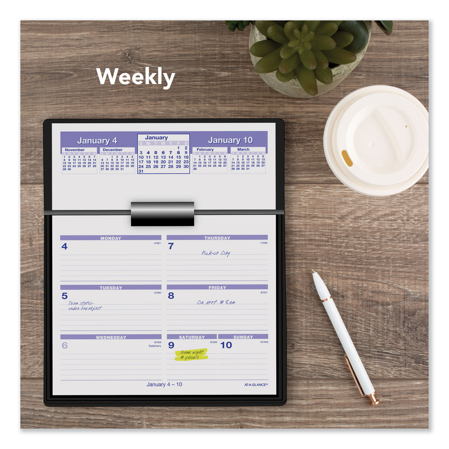 FlipAWeek Desk Calendar Refill by ATAGLANCE® AAGSW705X50