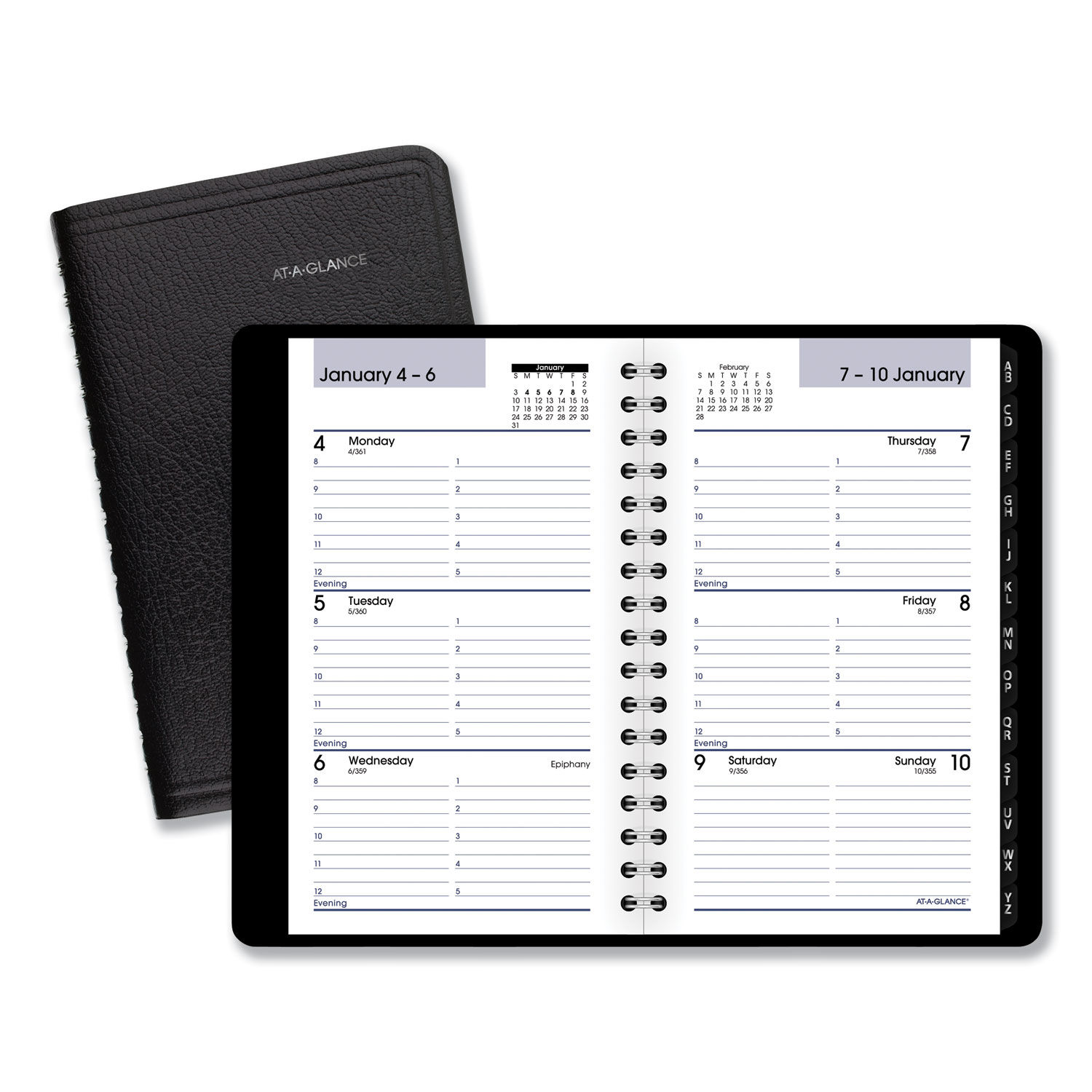 DayMinder Weekly Pocket Appointment Book with Telephone/Address Section ...