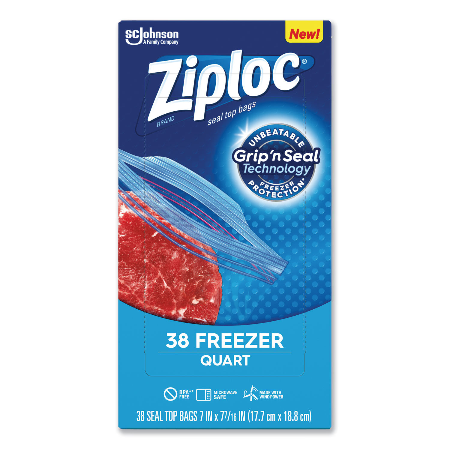 Double Zipper Freezer Bags By Ziploc® Sjn314444 8848