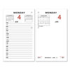 AAGE01750 - Two-Color Desk Calendar Refill, 3.5 x 6, White Sheets, 12-Month (Jan to Dec): 2024