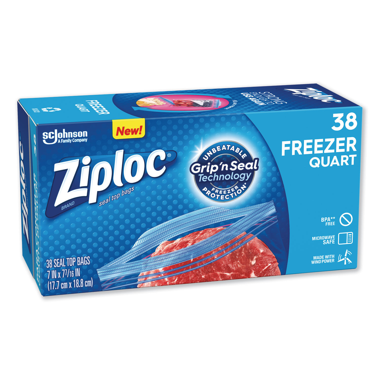 Double Zipper Freezer Bags by Ziploc® SJN314444