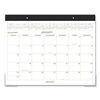 AAGGG250000 - Two-Color Desk Pad, 22 x 17, White Sheets, Black Binding, Clear Corners, 12-Month (Jan to Dec): 2024