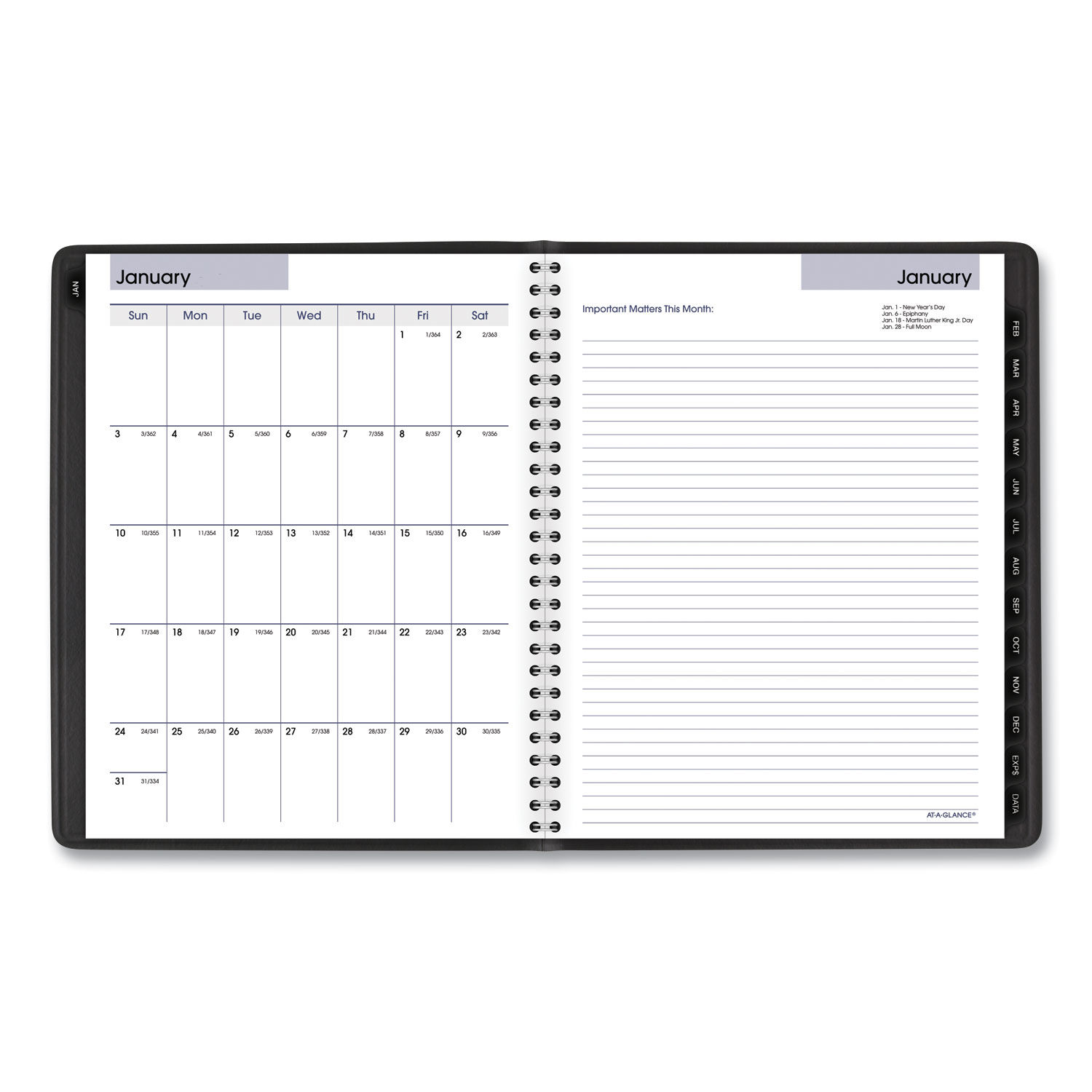 DayMinder Executive Weekly/Monthly Refillable Planner by AT-A-GLANCE ...