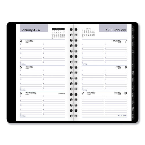 Pen + Gear Undated Daily Planners, Multi-Color, 3.5 in x 5 in, 12