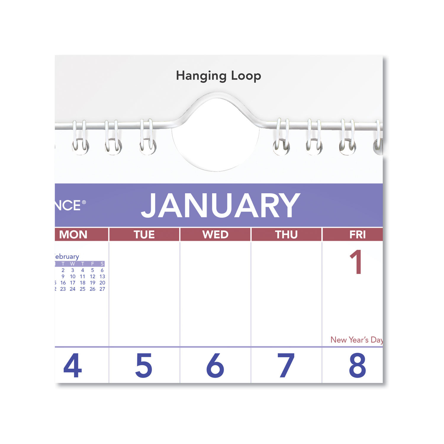 Mini Monthly Wall Calendar by AT-A-GLANCE® AAGPM528 | OnTimeSupplies.com