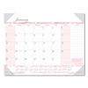 HOD1466 - Recycled Monthly Desk Pad Calendar, Breast Cancer Awareness Artwork, 18.5 x 13, Black Binding/Corners,12-Month(Jan-Dec): 2024