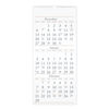 AAGSW11528 - Three-Month Reference Wall Calendar, 12 x 27, White Sheets, 15-Month (Dec to Feb): 2023 to 2025