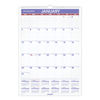 AAGPMLM0228 - Erasable Wall Calendar, 12 x 17, White Sheets, 12-Month (Jan to Dec): 2024