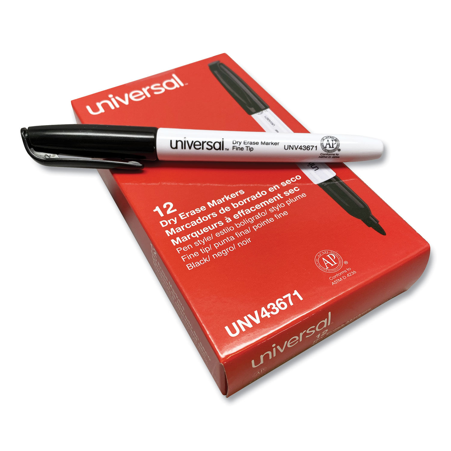 Black Dry Erase Markers by Universal UNV43671