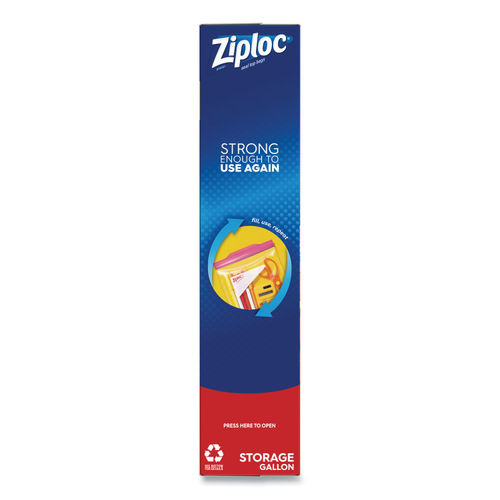 Ziploc Double Zipper Storage Gallon Bags - 19 CT